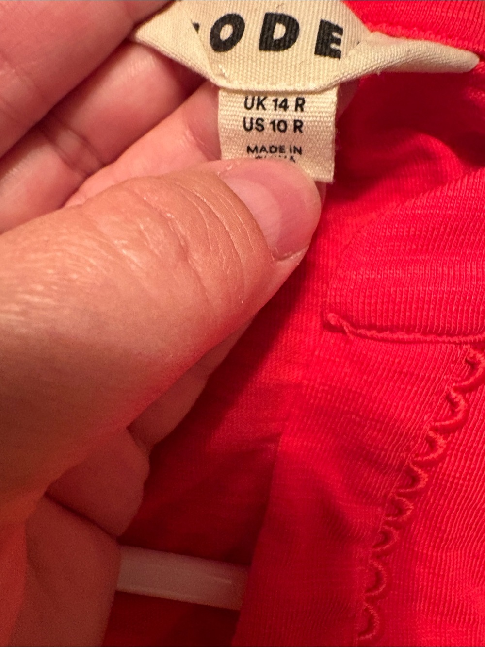 Boden Women’s Orange Short Sleeve V-Neck Dress US size 10 pockets - Picture 4 of 4
